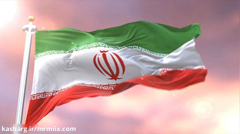 فوتیج پرچم ایران در هنگام غروب آفتاب mrmiix.com