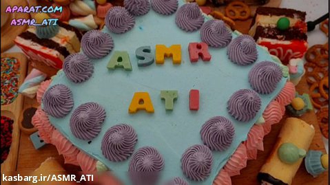 اسمرفود :: چالش اسمر :: فود اسمر :: خوردن کیک خامه ای ASMR:: ASMR FOOD