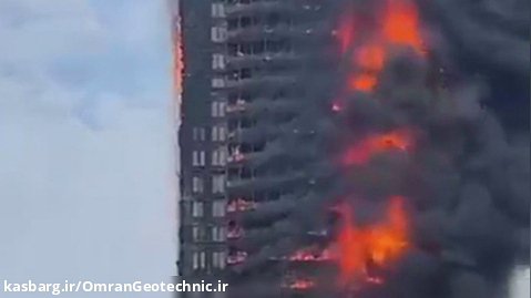 آتش سوزی بزرگ در ساختمان تلکام چانگشوا در چین