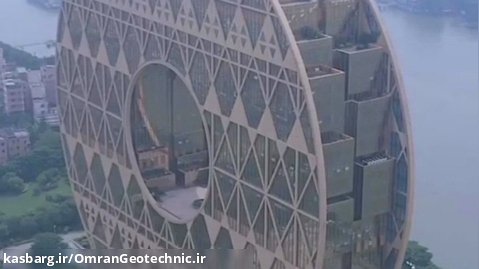 بلندترین ساختمان دایره ای شکل جهان در گوانگجو چین