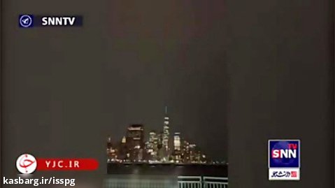 برخورد صاعقه به ساختمانی در نیویورک آمریکا   فیلم