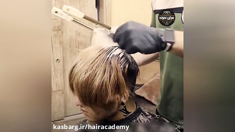آموزش رنگ فانتزی :آموزشگاه آرایشگری مردانه سرای نمونه تجریش