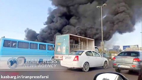 آتش سوزی در کارخانه الکترواستیل مشهد
