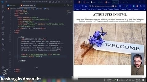 آموزش 14: کاربرد ویژگی یا Attribute ها در زبان html چیست و چگونه باید نوشته شود؟