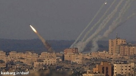 لحظه شلیک راکت از جنوب لبنان به سوی مناطق شمالی فلسطین اشغالی