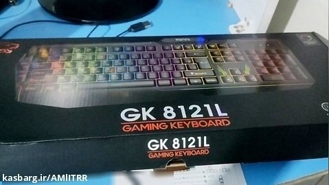 انباکس کیبورد گیمینگ GK8121Lو هدست اندروید مدل تسکو TH 5346