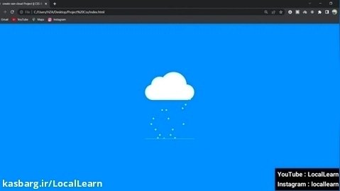 Create Rain could Project || Css  HTML Project