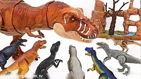 اسباب بازی - داستان اسباب بازی دایناسور ها - مبارزه دایناسور ها و ابرقهرمانان