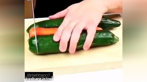 تزیین با هویج و خیار