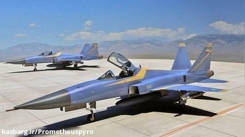 پرواز جنگنده  صاعقه و جنگنده تمام ایرانی کوثر در رژه نیروی هوایی ارتش
