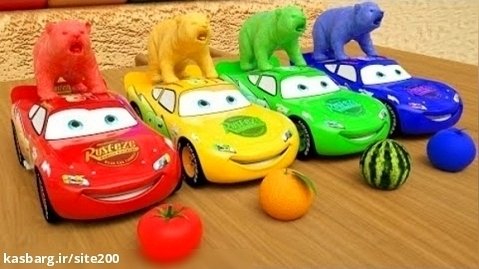 ماشین مک کویین - ماشین بازی کودکانه - مک کوئین های رنگارنگ - اسباب بازی