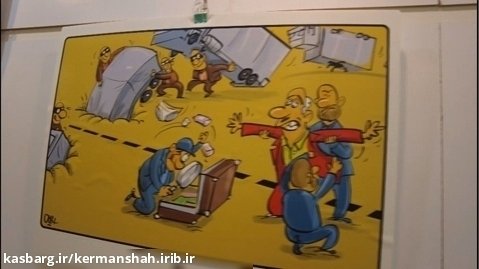 پرچم دار و گفتگو با آقای دوست محمدی کاریکاتوریست