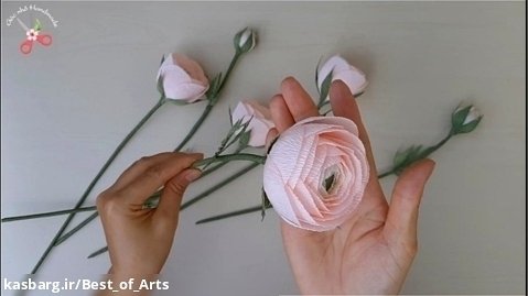 آموزش گلسازی با کاغذ کشی