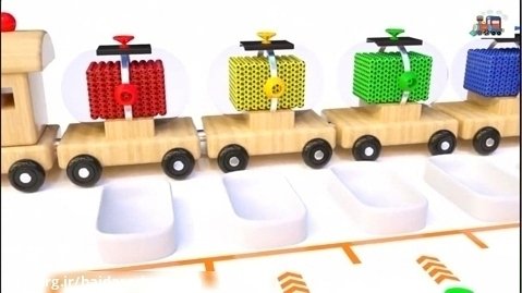 بازی های کودکانه لایتینینگ - این قسمت قطارهای حامل توپ رنگی