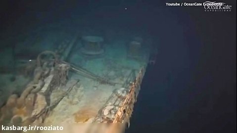 بقایای کشتی غرق شده تایتانیک