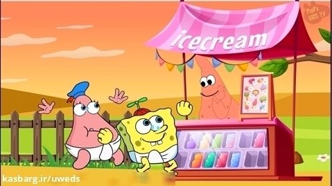 انیمیشن باب اسفنجی و پاتریک - وقتی کراب ها بستنی می دزدند