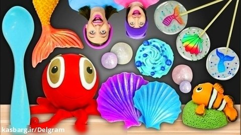 چالش های غذایی پیکوپاکی - چالش دسر پری دریایی - بانوان سرگرمی تفریحی