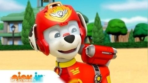 کارتون سگهای نگهبان | نجات گشت هوایی در آتشفشان