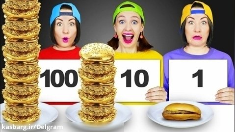 چالش های غذایی پیکوپاکی - چالش موکبانگ 100 لایه غذایی - سرگرمی تفریحی بانوان