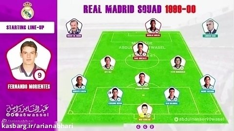 ترکیب تیم رئال مادرید از سال 1999 تا 2019