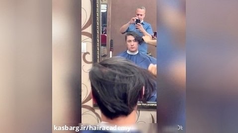 فرکردن مو:آموزشگاه آرایشگری مردانه سرای نمونه تجریش