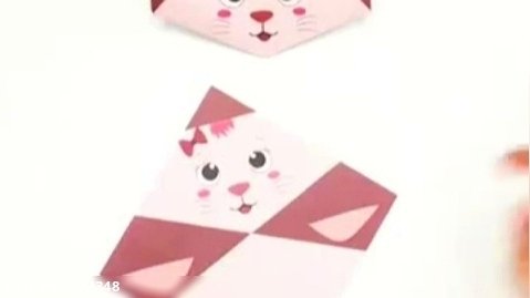 گربه کاغذی اوریگامی