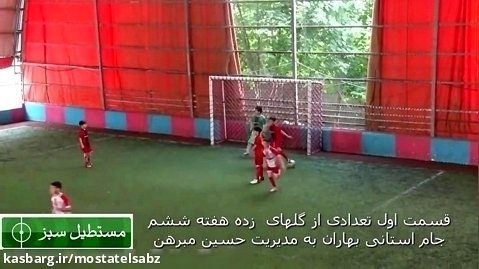 مستطیل سبز: گلها قسمت اول جام استانی بهاران به مدیریت حسین مبرهن