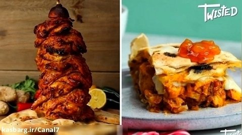 بانوان آشپزی - آموزش کباب ترکی خانگی - دونر کباب مرغ