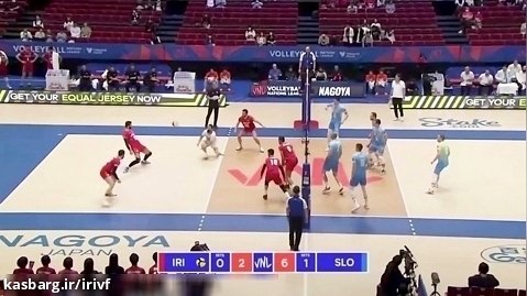 رالی های جذاب دیدار تیم های ملی والیبال ایران و اسلوونی