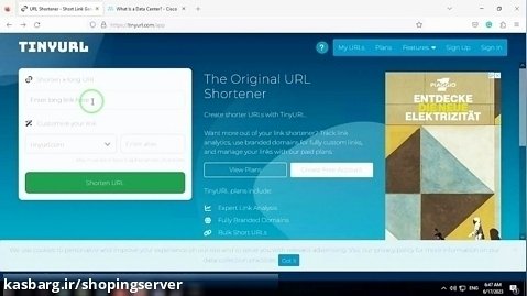 نحوه کوتاه کردن لینک با استفاده از سایت TinyURL.com