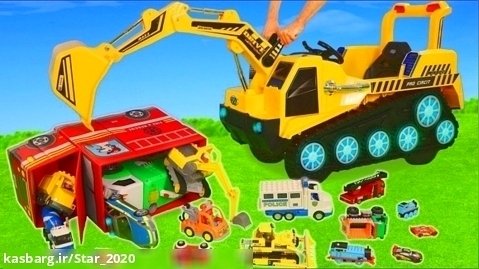 اسباب بازی برای کودکان - بیل مکانیکی و ماشن های اسباب بازی