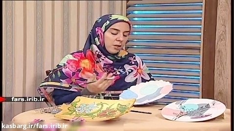 آموزش ویترای " تغییر رنگ و طرح بشقاب " - شیراز