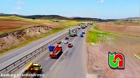 عملیات انتقال سازه های فلزی از استان قزوین به استان اردبیـل و پل انجیرلو