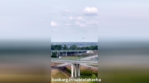 تصاویر لحظه عجیب فرار بالگرد روسی از اصابت موشک واگنرها