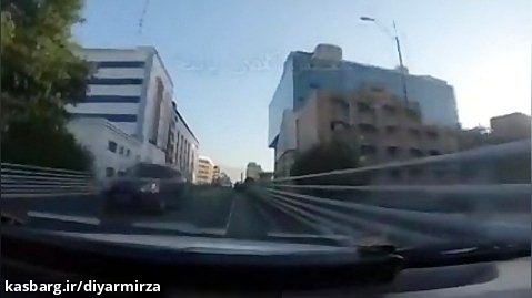 رانندگی دیوانه وار سارق پراید در معابر تهران