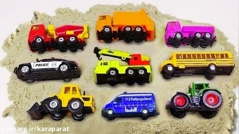 برنامه کودک ماشین بازی - ماشین های پلیس - اسباب بازی کامیون برای بچه ها