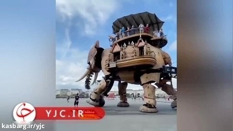 ساخت مجسمه مکانیکی غول پیکر در فرانسه