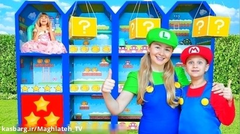 دیانا و روما - برنامه کودک - سوپر ماریو - نجات شاهزاده خانوم با الیور تفریحی