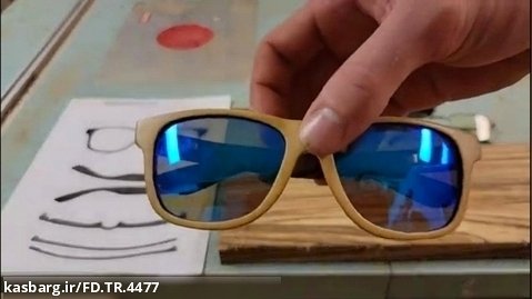 آموزش ساخت عینک با چوب _معرق
