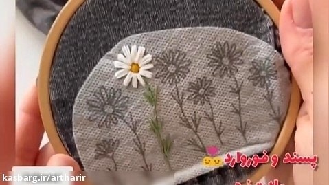 آموزش گلدوزی جین گلدوزی شلوار آموزش دوخت گل روی شلوار جین embroidery