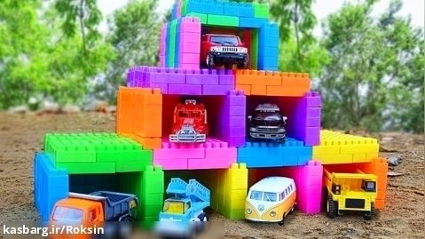 اسباب بازی وسیله نقلیه ساختمانی :: سرگرمی های کودکانه جذاب