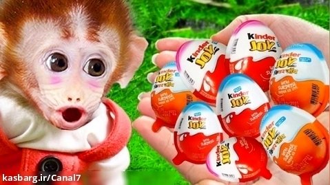 برنامه کودک بچه میمون ، Bi Bon و بازی با تخم مرغ های شانسی و کروکودیل