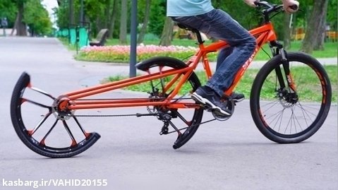 دوچرخه پیشرفته با چرخ های عجیب