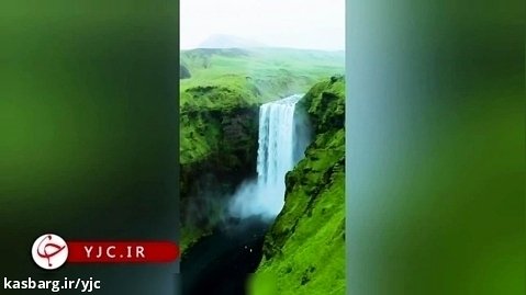 فیلمی از حرکت قدرتمندترین آبشار ایسلند