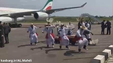 رقص مخصوص / استقبال از رئیسی رئیس جمهور ایران در کنیا