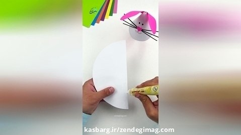 کاردستی با کاغذ - کاردستی کاغذی - کاردستی خرگوش - خرگوش کاغذی