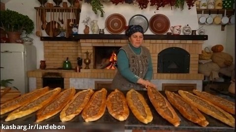 پیده- پیتزای بلند ترکی _ آشپزی روستایی