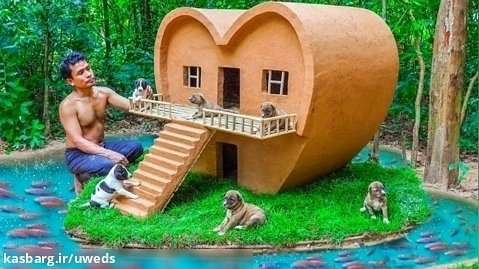 ساخت خانه سگ دوست داشتنی - ساخت خانه برای توله سگ ها