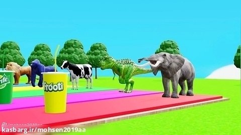 چالش جدید حیوانات - بازی سرگرمی تفریحی مسابقه حیوانات رنگی