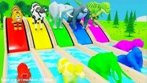 چالش حیوانات جدید - برنامه کودک - حیوانات رنگی - بازی  - کودک سرگرمی تفریحی